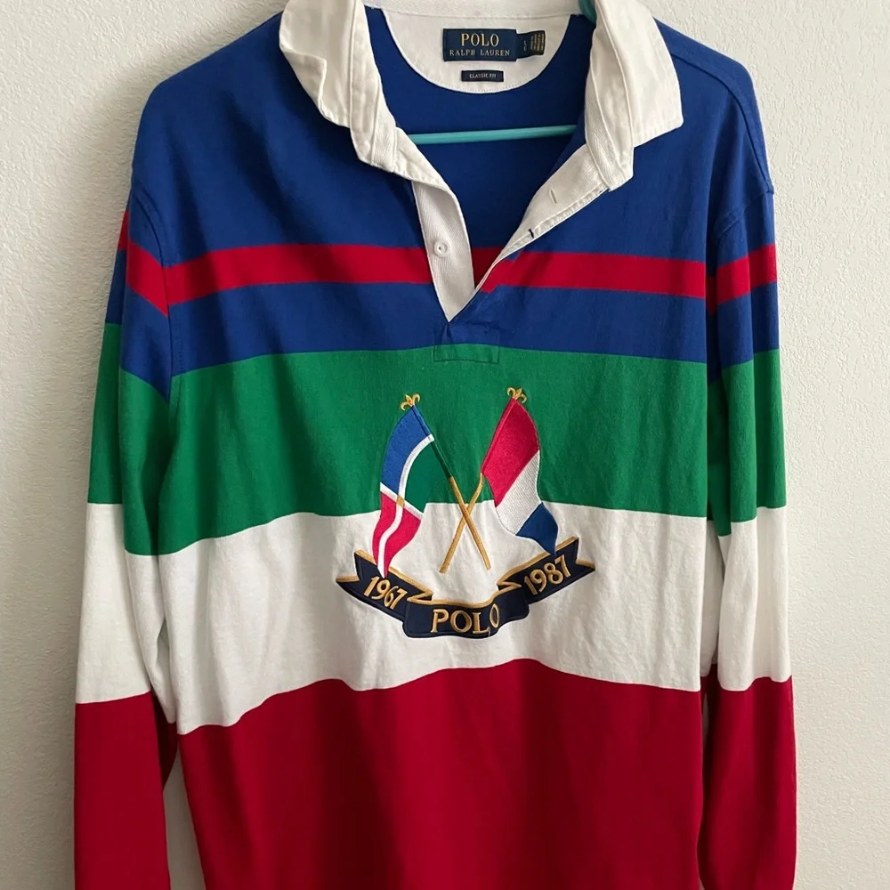 Polo by Ralph Lauren Multicolor Rugby Shirt - Picture 1 of 6